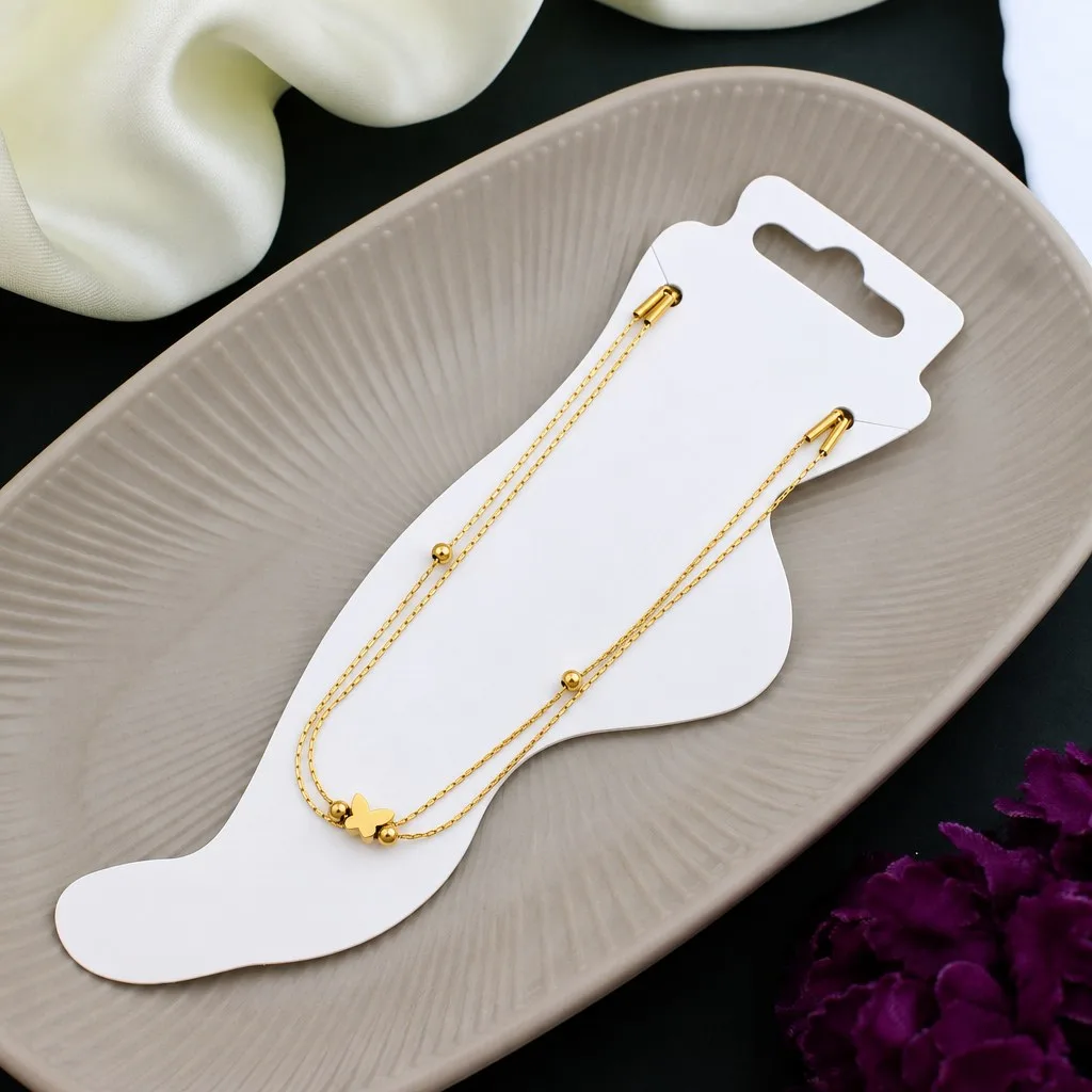 Golden Butterfly Anklets